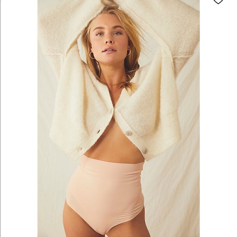 New Free People Shaping High Waisted Panties Set of 2 XS Black Nude B-1256